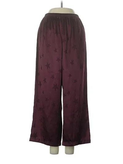 Pre-owned Splendid Casual Pants In Burgundy
