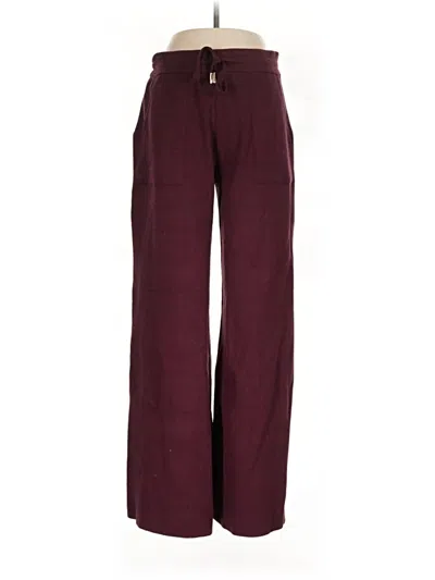 Pre-owned Splendid Casual Pants In Burgundy