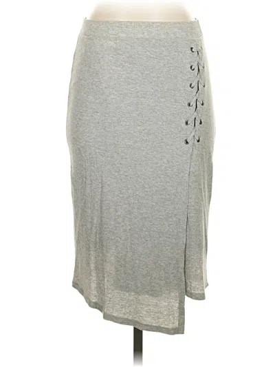 Pre-owned Splendid Casual Skirt In Gray