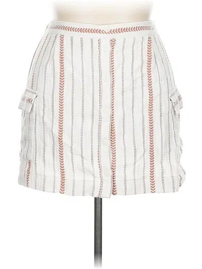 Pre-owned Splendid Casual Skirt In White
