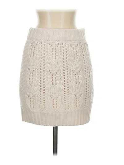 Pre-owned Splendid Casual Skirt In White