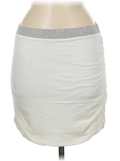 Pre-owned Splendid Casual Skirt In White
