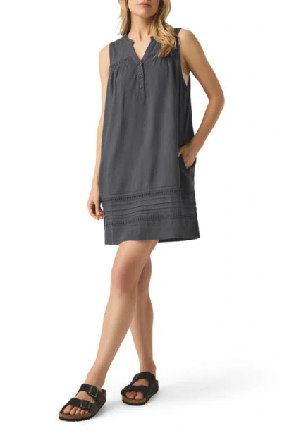 Splendid Catalina Linen Blend Minidress In Gray