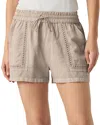 Splendid Catalina Linen Blend Shorts In Gray