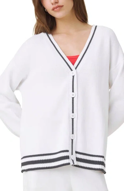 Splendid Catch Of The Day Cardigan In White