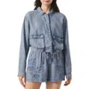 Splendid Cayden Chambray Jacket In Indigo