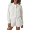 Splendid Cayden Embroidered Crop Jacket In White