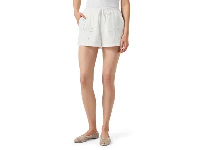 Splendid Cayden Embroidered Shorts In White