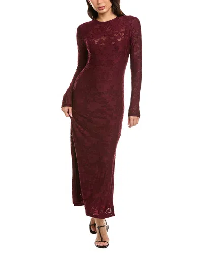 Splendid Cecelia Floral Dress In Burgundy