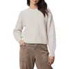 Splendid Celeste Cable Stitch Sweater In White