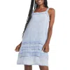Splendid Celine Mini Dress In Bleached Indigo