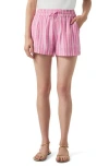 Splendid Celine Stripe Drawstring Shorts