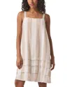 Splendid Celine Stripe Shift Dress In Fawn Stripe