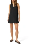 Splendid Dawson Linen Blend Minidress In Black