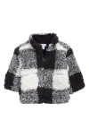 Splendid Check Fleece Jacket In Multi