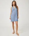 Splendid Chelsea Indigo Weekend Mini Dress Womens Blue Split Collar Buu579 In Blue