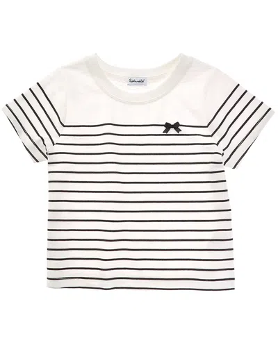 Splendid Kids' Chic Stripe T-shirt In White