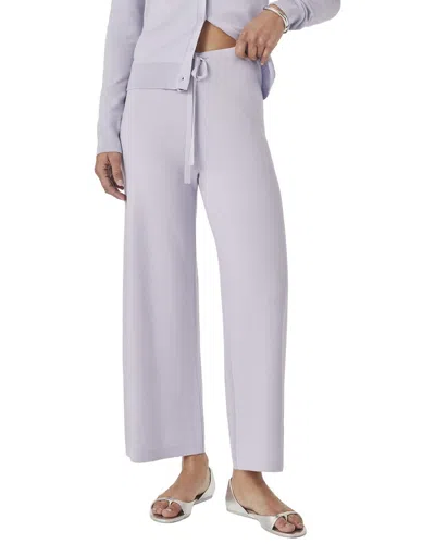 Splendid Christa Crop Sweater Pant In Purple