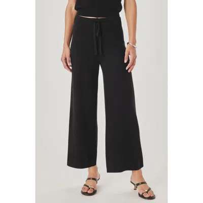 Splendid Christa Crop Sweater Pants In Black
