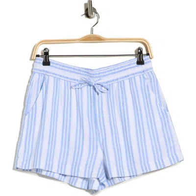 Splendid Christy Linen Blend Shorts In Blue