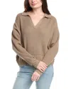 Splendid Cj Polo Sweater In Brown