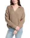 Splendid Cj Polo Sweater In Brown