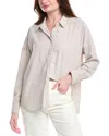 Splendid Cj Poplin Linen-blend Top In White