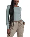 Splendid Classic Long Sleeve Tee In Dusty Teal