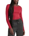 Splendid Long Sleeve Crewneck T-shirt In Holly
