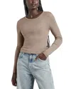 Splendid Classic Long Sleeve Tee In Tawny Heather