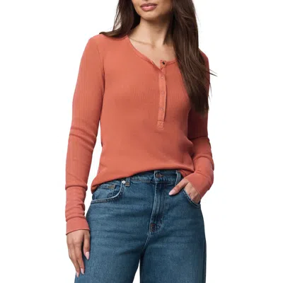 Splendid Classic Thermal Henley In Brown