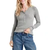 Splendid Thermal Forever Henley In Heather Fog