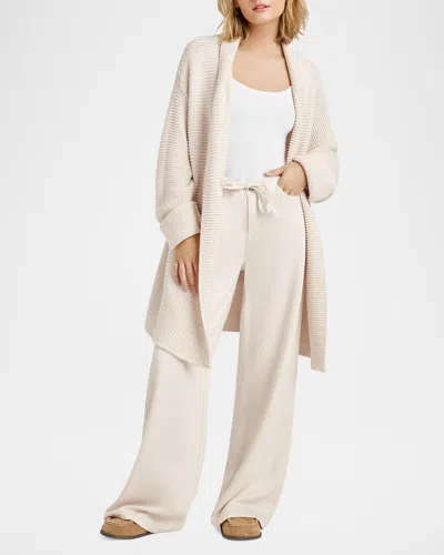 Splendid Claudia Open-knit Cardigan In Moonstone