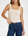 Splendid Claudia Sweater Tank Top In Moonstone
