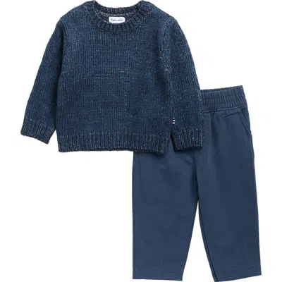 Splendid Babies'  Cloudline Sweater & Pants Set In Inkwell Multi
