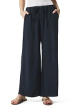 Splendid Coastal Crop Wide Leg Pants In Navy