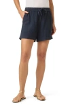 Splendid Coastal Drawstring Shorts In Navy
