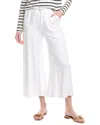 Splendid Hayden Terry Cloth Crop Wide Leg Pants In White