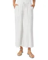 Splendid Hayden Terry Cloth Crop Wide Leg Pants In White