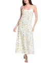 Splendid Coastal Postcard Linen-blend Dress In Yellow