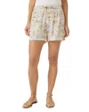 Splendid Coastal Postcard Shorts In Stamp Print