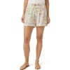 Splendid Coastal Postcard Shorts In Stamp Print