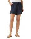 Splendid Coastal Drawstring Shorts In Navy