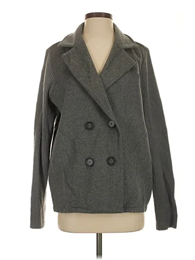 Pre-owned Splendid Coat In Gray