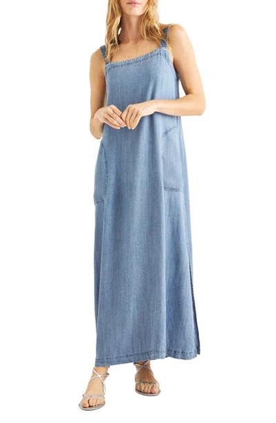 Splendid Cole Sleeveless Chambray Maxi Dress In Indigo