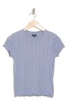 Splendid Como Pointelle T-shirt In Bellflower
