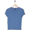 Splendid Como Pointelle T-shirt In Cerulean