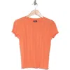 Splendid Como Pointelle T-shirt In Persimmon