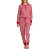 Splendid Cozy Thermal Pajamas In Red