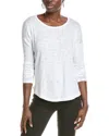 Splendid Zander Easy Slub Long-sleeve Crewneck Tee In Brown